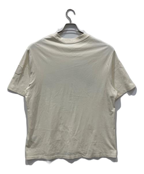 MONCLER（モンクレール）MONCLER (モンクレール) 半袖Tシャツ アイボリー サイズ:Ⅼの古着・服飾アイテム