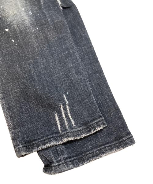 DSQUARED2（ディースクエアード）DSQUARED2 (ディースクエアード) ダメージデニムパンツ ブラック サイズ:48の古着・服飾アイテム