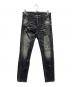 DSQUARED2（ディースクエアード）の古着「ダメージデニムパンツ」｜ブラック