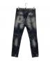 DSQUARED2 (ディースクエアード) ダメージデニムパンツ ブラック サイズ:48：10000円