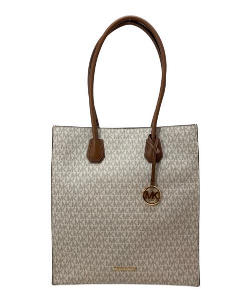 MICHAEL KORS（マイケルコース）MICHAEL KORS (マイケルコース) トートバッグ ホワイトの古着・服飾アイテム