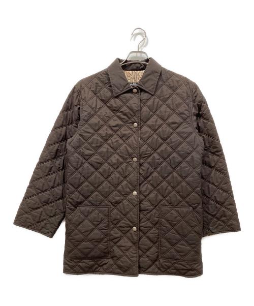 Salvatore Ferragamo（サルヴァトーレ フェラガモ）Salvatore Ferragamo (サルヴァトーレ フェラガモ) キルティングコート ブラウン サイズ:Mの古着・服飾アイテム