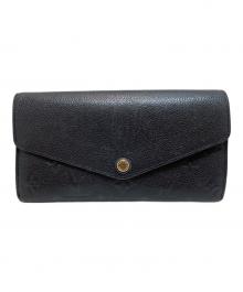 LOUIS VUITTON（ルイ ヴィトン）の古着「モノグラム ポルトフォイユ・サラ/長財布」｜ブラック
