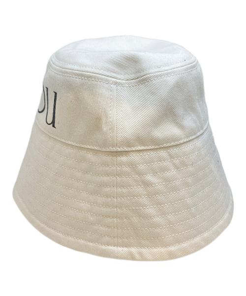 patou（パトゥ）Patou (パトゥ) バケットハット ホワイト サイズ:M~Lの古着・服飾アイテム