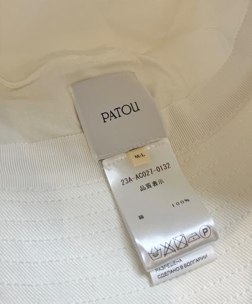 patou（パトゥ）Patou (パトゥ) バケットハット ホワイト サイズ:M~Lの古着・服飾アイテム