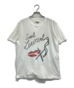 Saint Laurent Parisサンローランパリ）の古着「17SS/SMOKING LIP TEE」｜ホワイト