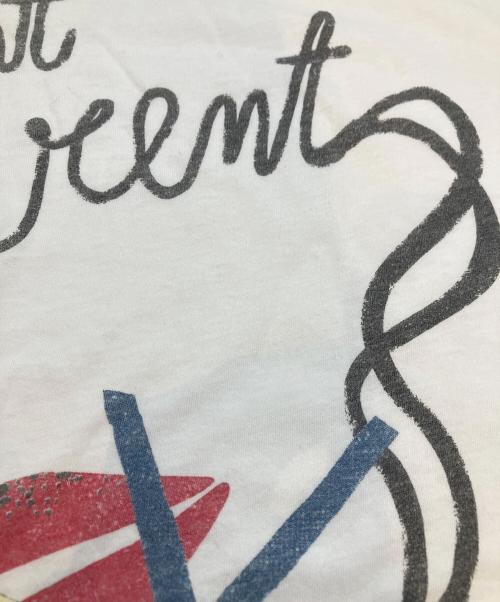 Saint Laurent Paris（サンローランパリ）Saint Laurent Paris (サンローランパリ) 17SS/SMOKING LIP TEE ホワイト サイズ:XSの古着・服飾アイテム