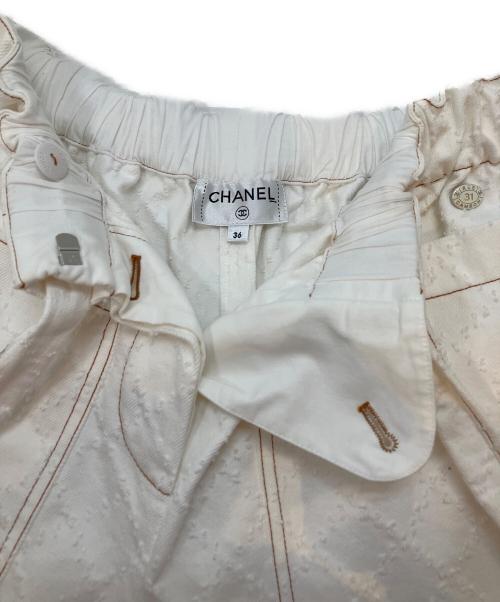 CHANEL（シャネル）CHANEL (シャネル) ココマークショートパンツ ホワイト サイズ:36の古着・服飾アイテム