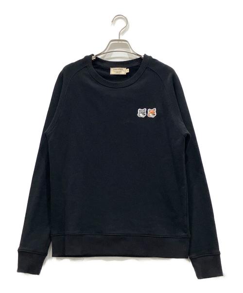 maison kitsune（メゾンキツネ）MAISON KITSUNE (メゾンキツネ) スウェット ブラック サイズ:Sの古着・服飾アイテム