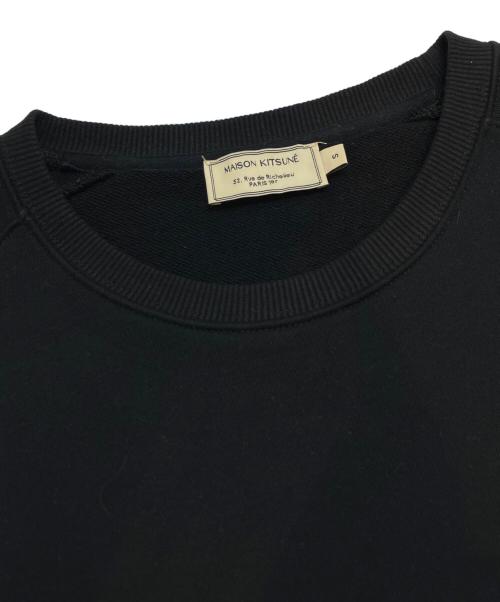maison kitsune（メゾンキツネ）MAISON KITSUNE (メゾンキツネ) スウェット ブラック サイズ:Sの古着・服飾アイテム