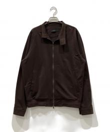 ARTISAN（アルチザン）の古着「コットンリネン ストレッチツイルブルゾン」｜ブラウン
