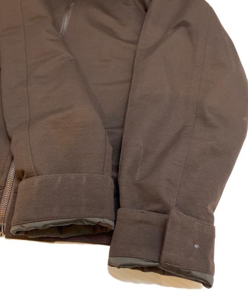 ARTISAN（アルチザン）ARTISAN (アルチザン) コットンリネン ストレッチツイルブルゾン ブラウン サイズ:Ⅼの古着・服飾アイテム