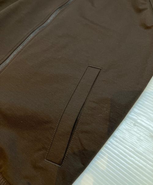 ARTISAN（アルチザン）ARTISAN (アルチザン) コットンリネン ストレッチツイルブルゾン ブラウン サイズ:Ⅼの古着・服飾アイテム