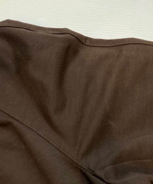 ARTISAN（アルチザン）ARTISAN (アルチザン) コットンリネン ストレッチツイルブルゾン ブラウン サイズ:Ⅼの古着・服飾アイテム