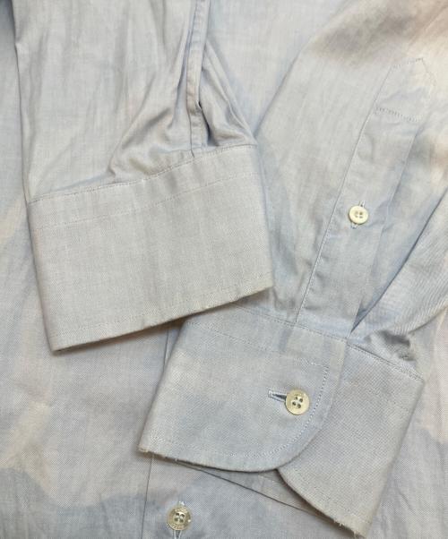 GUCCI（グッチ）GUCCI (グッチ) シンボルズネック スネーク刺繍シャツ ブルー サイズ:39/15 1/2(M~Lサイズ相当)の古着・服飾アイテム