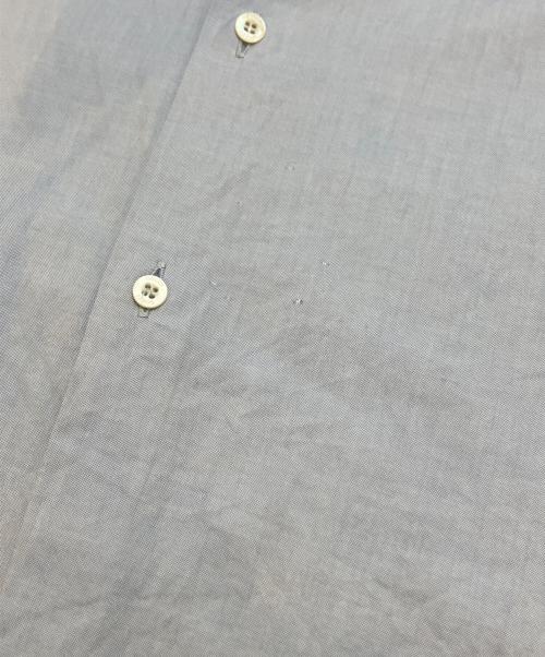 GUCCI（グッチ）GUCCI (グッチ) シンボルズネック スネーク刺繍シャツ ブルー サイズ:39/15 1/2(M~Lサイズ相当)の古着・服飾アイテム