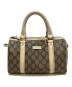GUCCI（グッチ）の古着「GGクリスタル ミニボストンバッグ」｜ベージュ