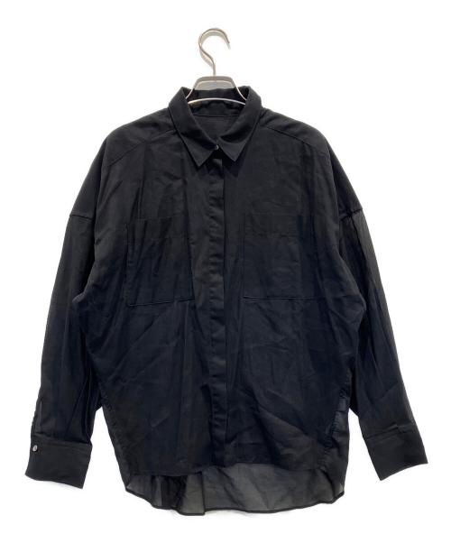 SOEJU（ソージュ）SOEJU (ソージュ) オーガニックコットンシアーシャツ ブラック サイズ:Mの古着・服飾アイテム