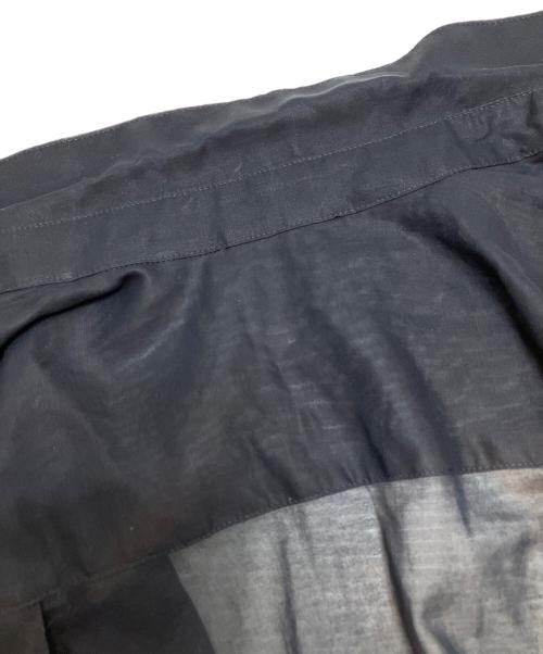 SOEJU（ソージュ）SOEJU (ソージュ) オーガニックコットンシアーシャツ ブラック サイズ:Mの古着・服飾アイテム