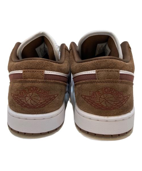 NIKE（ナイキ）NIKE (ナイキ) WMNS AIR JORDAN 1 Low Cacao Wow/White ブラウン×ホワイト サイズ:27CM 未使用品の古着・服飾アイテム