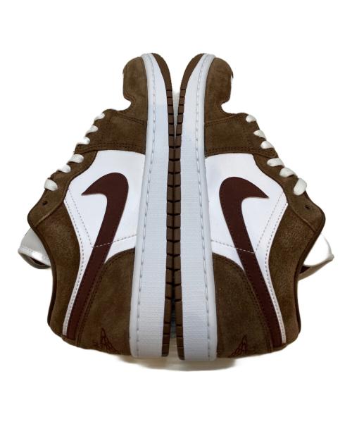 NIKE（ナイキ）NIKE (ナイキ) WMNS AIR JORDAN 1 Low Cacao Wow/White ブラウン×ホワイト サイズ:27CM 未使用品の古着・服飾アイテム