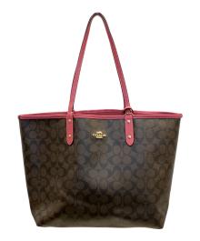 COACH（コーチ）の古着「トートバッグ」｜ピンク×ブラウン