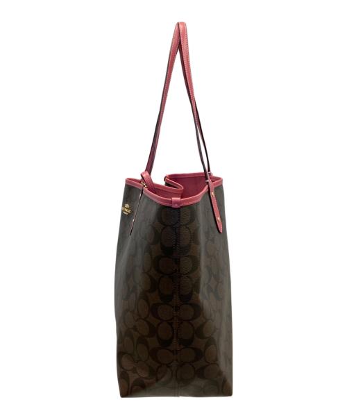 COACH（コーチ）COACH (コーチ) トートバッグ ピンク×ブラウン サイズ:表記なしの古着・服飾アイテム