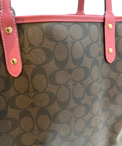 COACH（コーチ）COACH (コーチ) トートバッグ ピンク×ブラウン サイズ:表記なしの古着・服飾アイテム