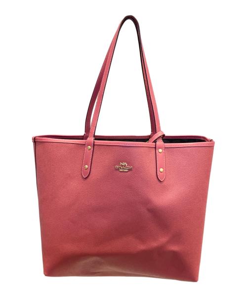 COACH（コーチ）COACH (コーチ) トートバッグ ピンク×ブラウン サイズ:表記なしの古着・服飾アイテム