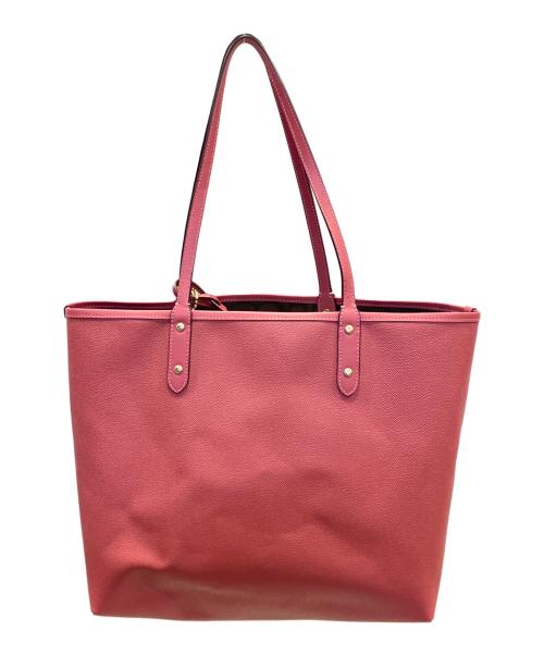 COACH（コーチ）COACH (コーチ) トートバッグ ピンク×ブラウン サイズ:表記なしの古着・服飾アイテム