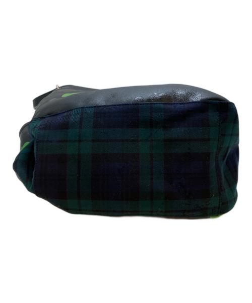 THE BEATLES（ビートルズ）THE BEATLES (ビートルズ) COMME des GARCONS (コムデギャルソン) アップルドット柄ボートバッグ ブラックの古着・服飾アイテム