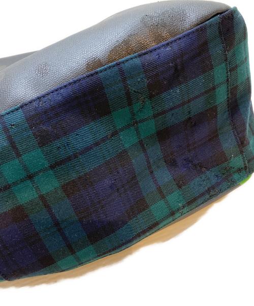 THE BEATLES（ビートルズ）THE BEATLES (ビートルズ) COMME des GARCONS (コムデギャルソン) アップルドット柄ボートバッグ ブラックの古着・服飾アイテム
