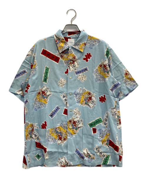 KARL HELMUT（カールヘルム）Karl Helmut (カールヘルム) オープンカラーシャツ ブルー サイズ:Mの古着・服飾アイテム