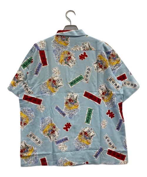 KARL HELMUT（カールヘルム）Karl Helmut (カールヘルム) オープンカラーシャツ ブルー サイズ:Mの古着・服飾アイテム