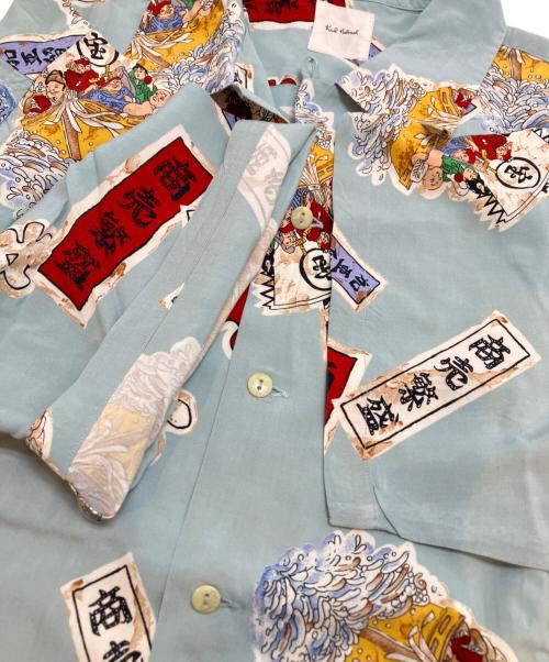KARL HELMUT（カールヘルム）Karl Helmut (カールヘルム) オープンカラーシャツ ブルー サイズ:Mの古着・服飾アイテム