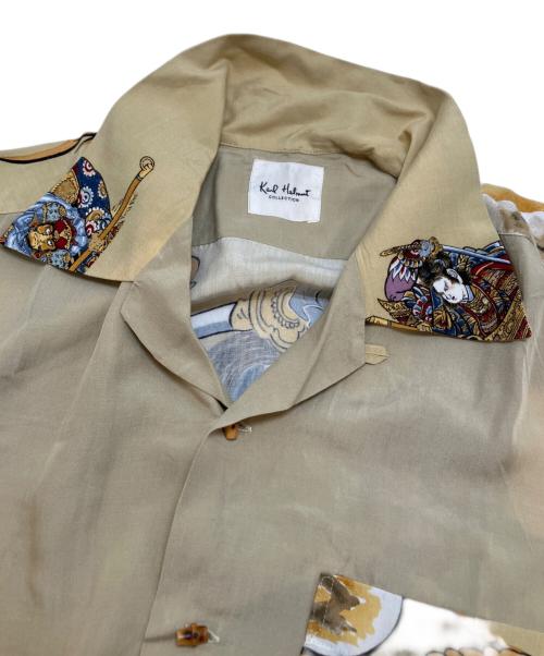 KARL HELMUT（カールヘルム）KARL HELMUT (カールヘルム) オープンカラーシャツ ベージュ サイズ:Mの古着・服飾アイテム