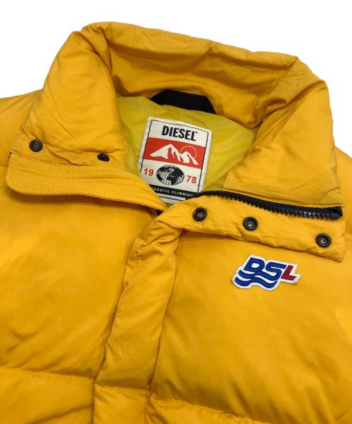 DIESEL（ディーゼル）DIESEL (ディーゼル) ダウンベスト イエロー サイズ:Sの古着・服飾アイテム