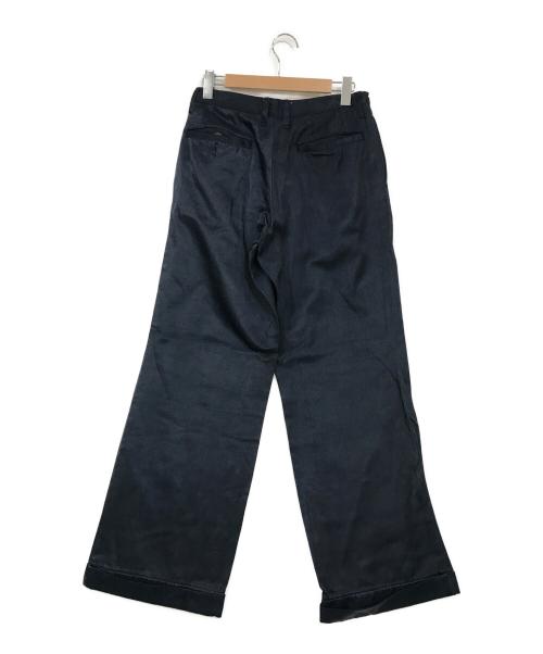 SCHEME WARRIORS（スキームウォリアーズ）SCHEME WARRIORS (スキームウォリアーズ) タックサテンパンツ ネイビー サイズ:表記無しの古着・服飾アイテム