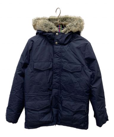 Paul Smith ネイビー ダウンジャケット 中古・古着通販】PAUL SMITH (ポールスミス) ストライプフード