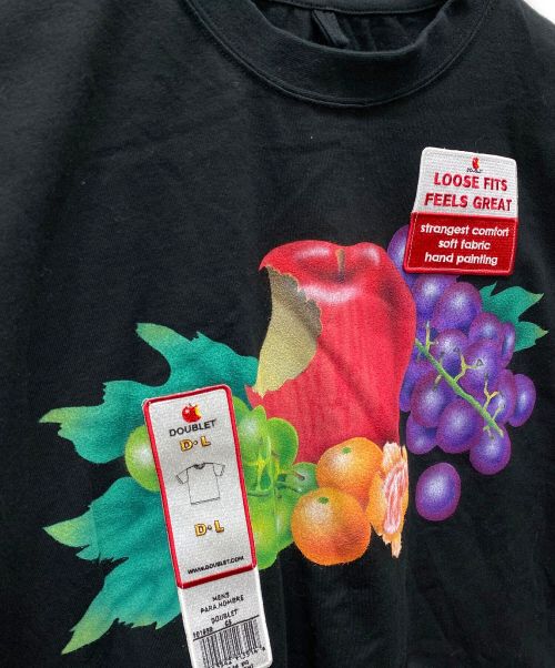 doublet（ダブレット）doublet (ダブレット) HAND-PAINT T-SHIRT ブラック サイズ:Mの古着・服飾アイテム