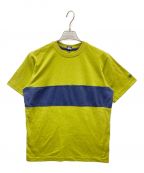 stussyステューシー）の古着「メッシュラインTシャツ」｜グリーン×ネイビー