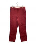 WACKO MARIAワコマリア）の古着「ウールトラウザーパンツ」｜レッド×ブラック