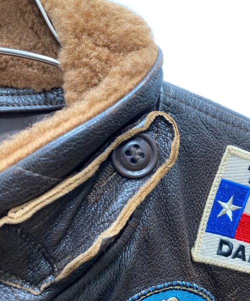 U'S NAVY（アメリカ海軍）U'S NAVY (ユーエスネイビー) G-1フライトジャケット ブラウン サイズ:38の古着・服飾アイテム