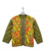 FACCIESファッチーズ）の古着「FISHTAIL LONG PARKA LINER」｜グリーン×オレンジ
