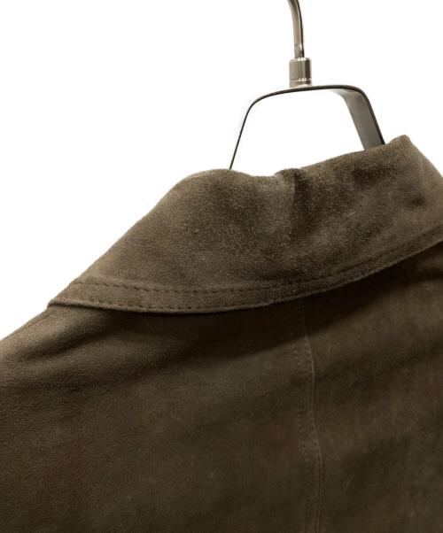 EMMETI（エンメティ）EMMETI (エンメティ) RICHARDスウェードジャケット ブラウン サイズ:50の古着・服飾アイテム