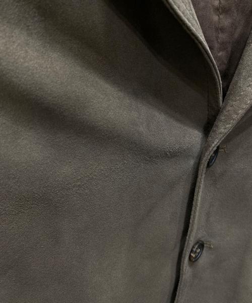 EMMETI（エンメティ）EMMETI (エンメティ) RICHARDスウェードジャケット ブラウン サイズ:50の古着・服飾アイテム