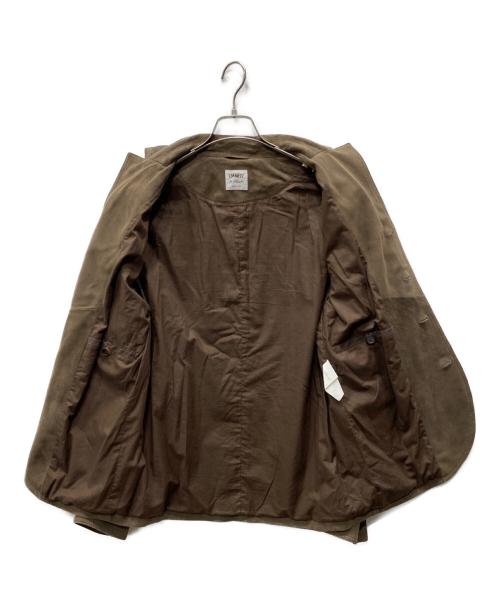 EMMETI（エンメティ）EMMETI (エンメティ) RICHARDスウェードジャケット ブラウン サイズ:50の古着・服飾アイテム