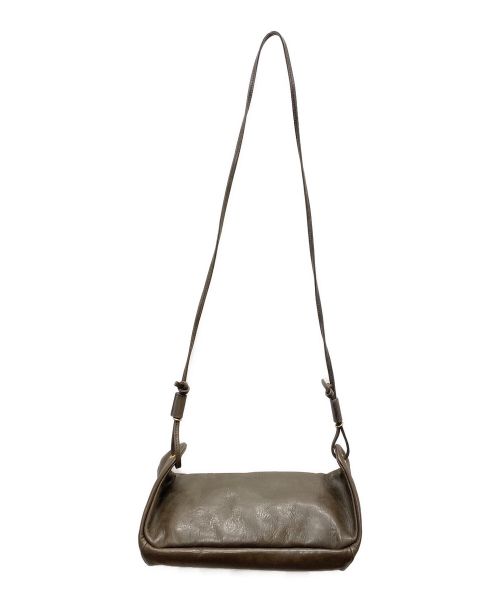 SLOW（スロウ）SLOW (スロウ) レザーショルダーショルダーバッグ ブラウンの古着・服飾アイテム
