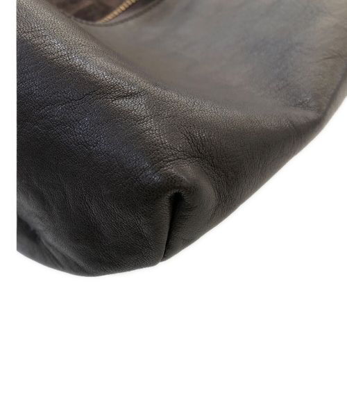 SLOW（スロウ）SLOW (スロウ) レザーショルダーショルダーバッグ ブラウンの古着・服飾アイテム