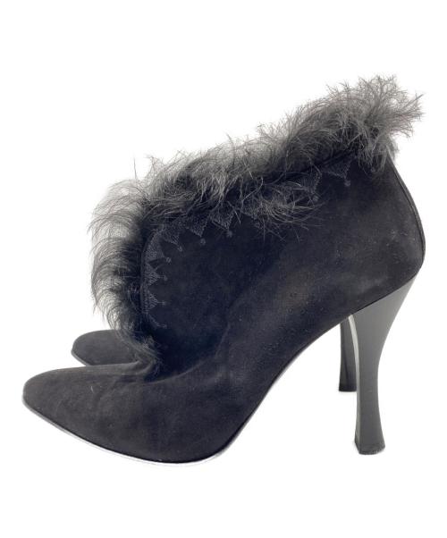 HERMES（エルメス）HERMES (エルメス) ファーブーティ ブラック サイズ:36　1/2の古着・服飾アイテム